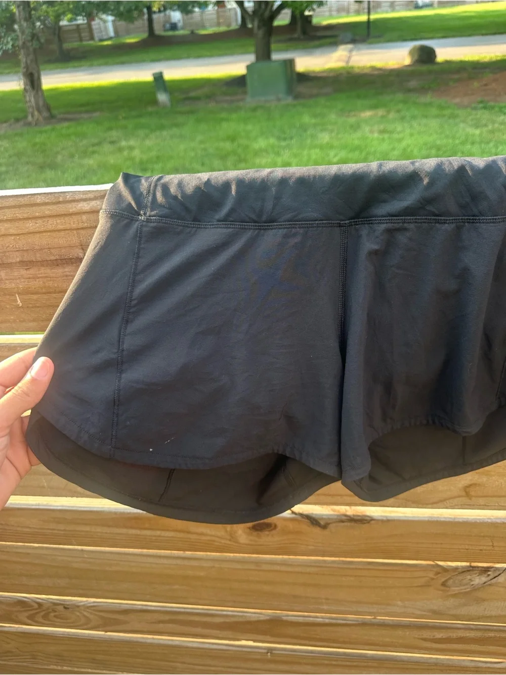 lululemon athletica Black Athletic Running Shorts